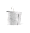 White Natural Stone Poseidon Washbasin - Front View | Stonegems