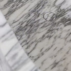 White Marble Queen Elizabeth Bathtub - Overflow Drain Detail Close-Up | Stonegems