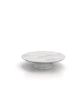 Bianco Carrara Marble Round Coffee Table - Timeless Elegance Front View | Stonegems