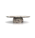 Calacatta Viola Marble Round Coffee Table - Luxury Stone Side Profile | Stonegems