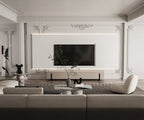 Luxury Marble Coffee Table in Contemporary Neutral Living Space | Stonegems