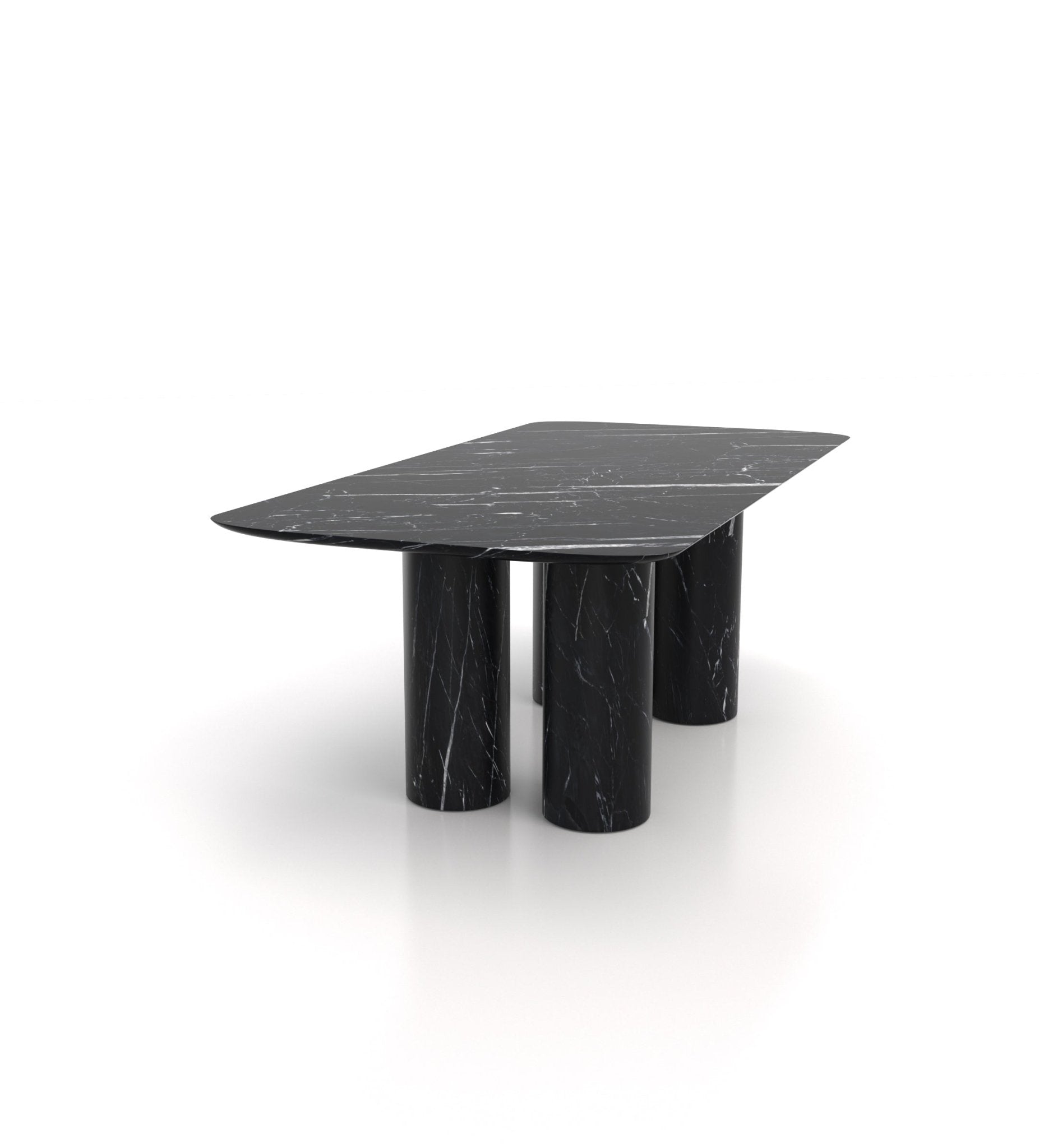 Rectangular Marble Stone Monolithic Dining Table