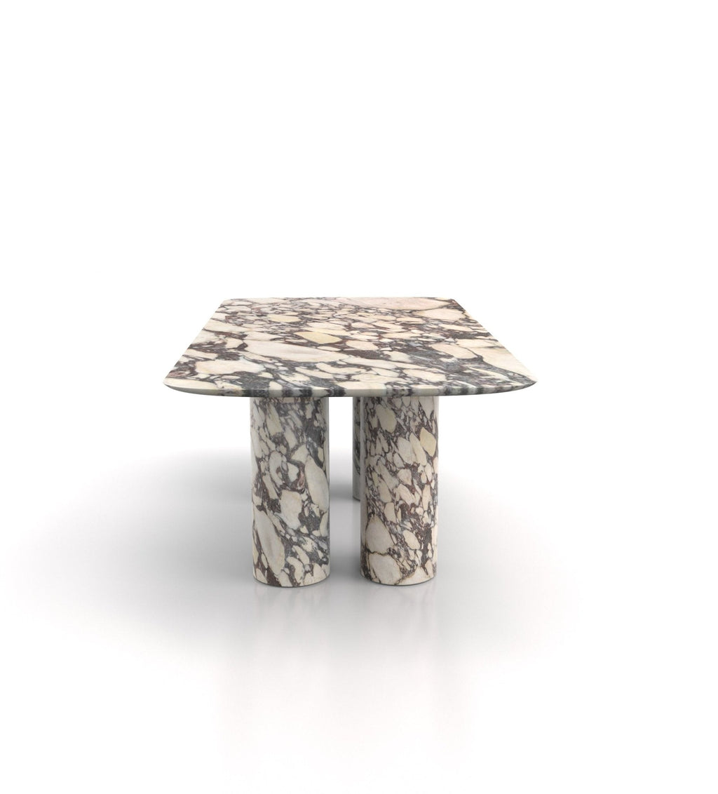 Rectangular Marble Stone Monolithic Dining Table