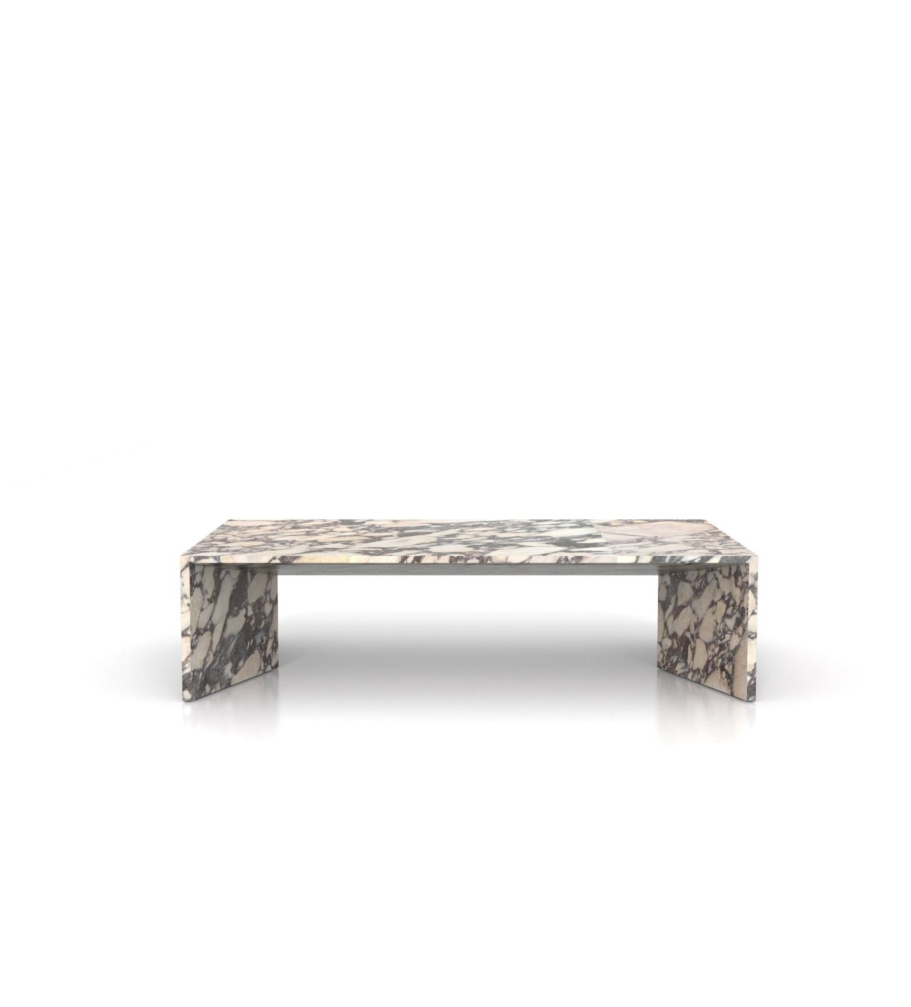 Arabescato Marble Stratos Coffee Table - Front View | Stonegems
