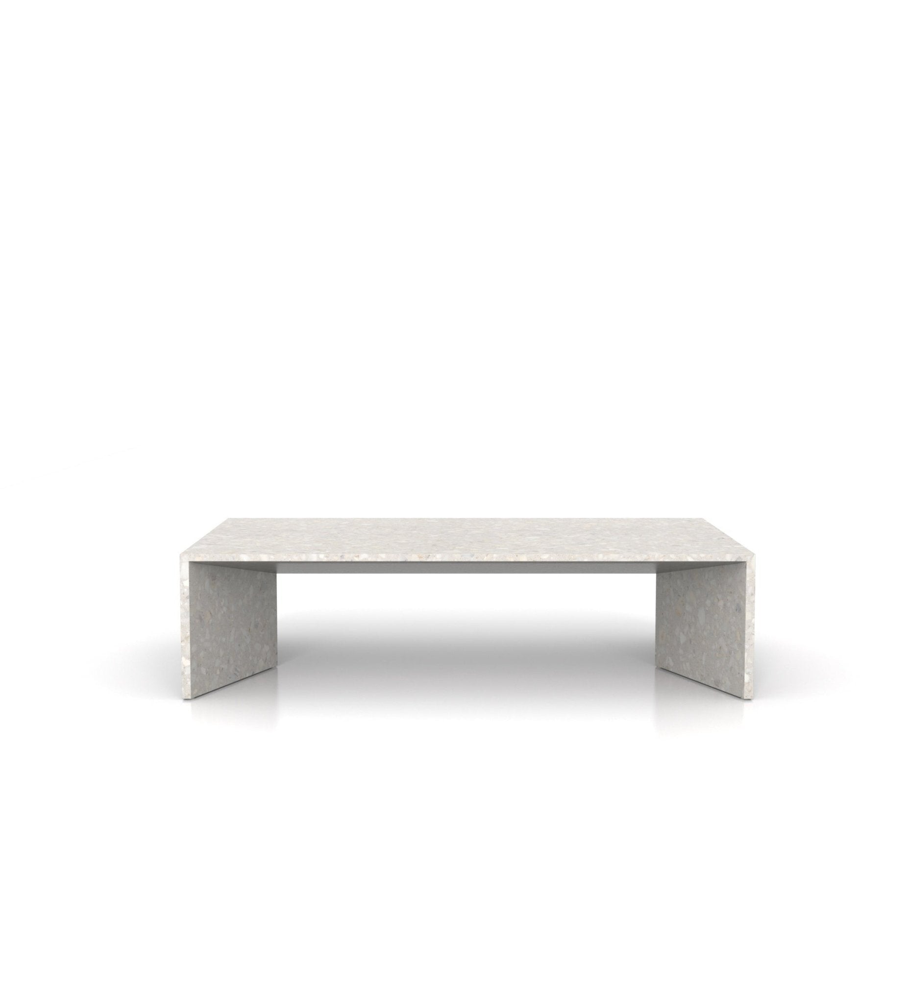 Rectangular Minimalist Marble Stone Long Coffee Table