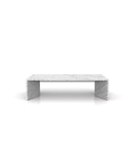 White Carrara Marble Stratos Coffee Table - Front View | Stonegems