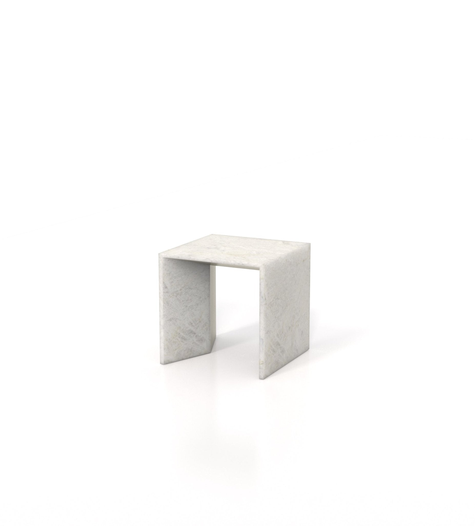 Square Marble Stone Minimalist Side End Table