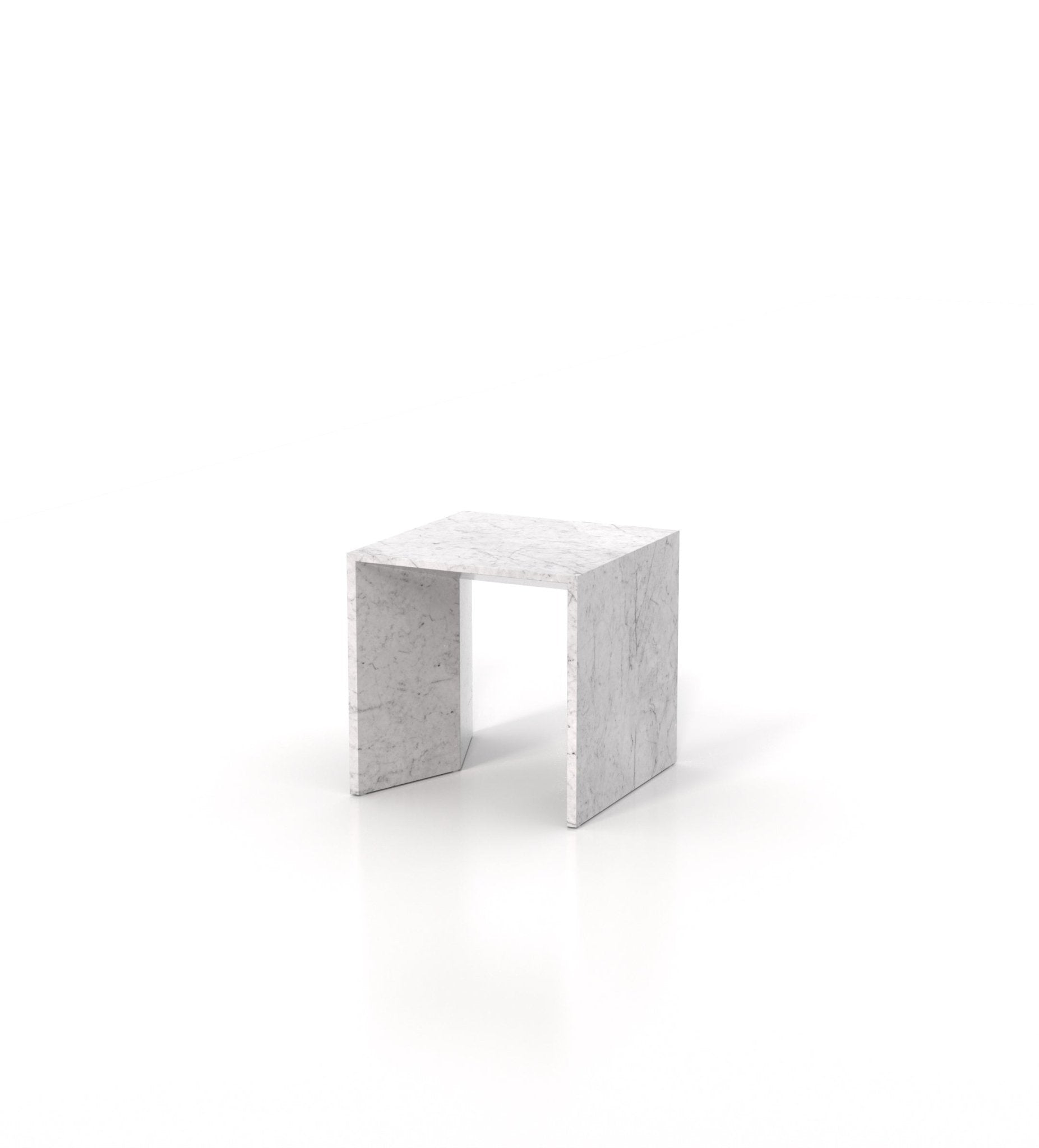 Square Marble Stone Minimalist Side End Table