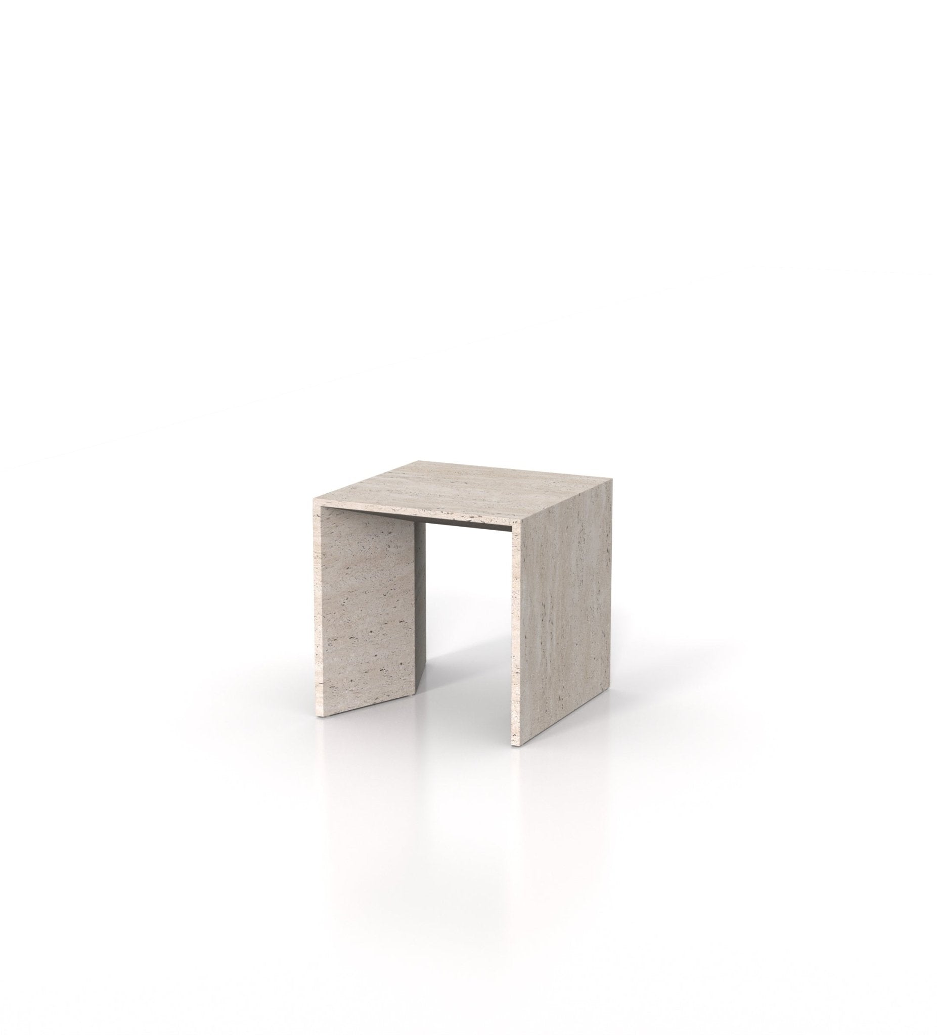 Square Marble Stone Minimalist Side End Table