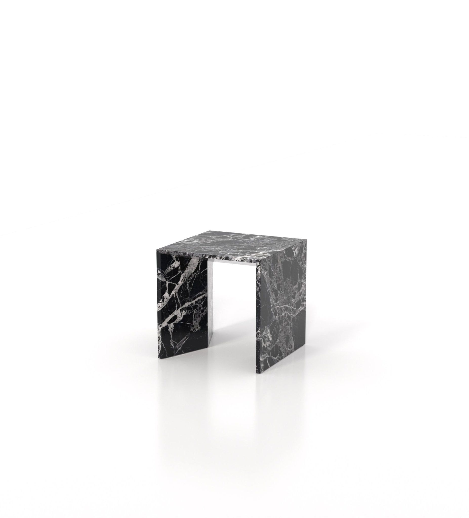 Square Marble Stone Minimalist Side End Table