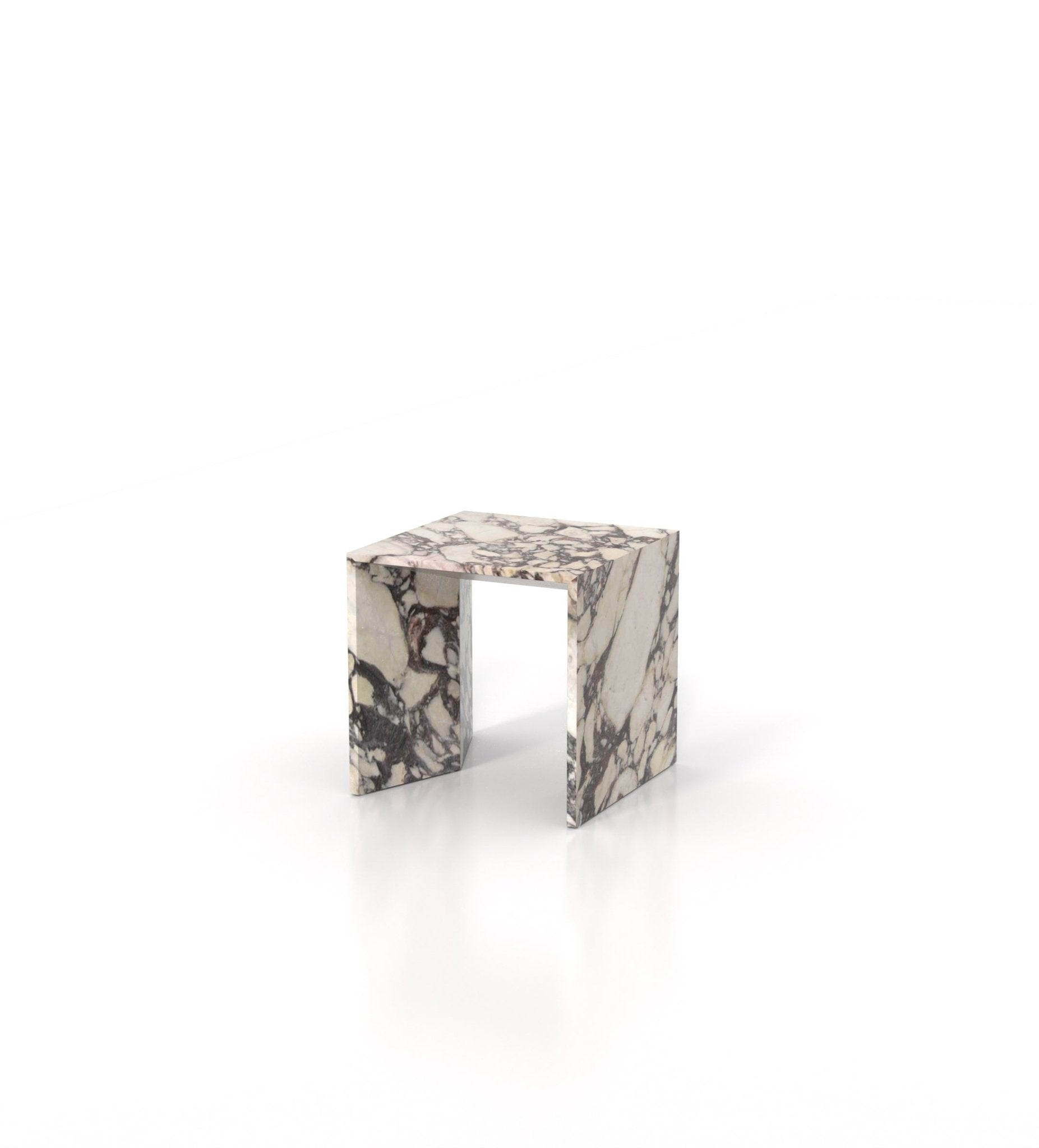 Square Marble Stone Minimalist Side End Table