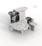 Mixed Marble Coffee Tables Achilles - Group Arrangement | Stonegems