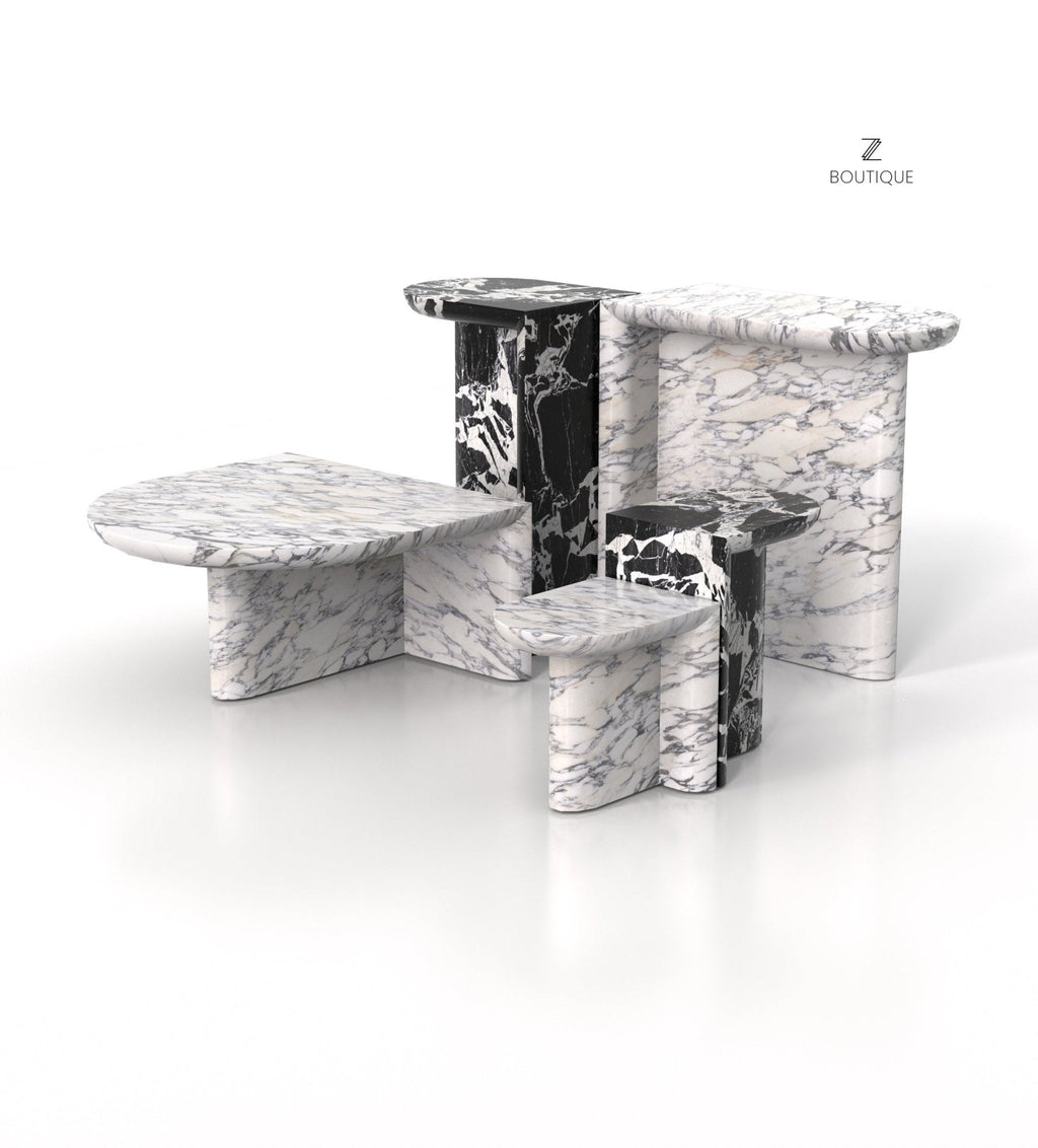 Marble Console Table Collection - Various Heights Display | Stonegems
