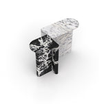 Mixed Marble Achilles Console Tables - Perspective Angle | Stonegems