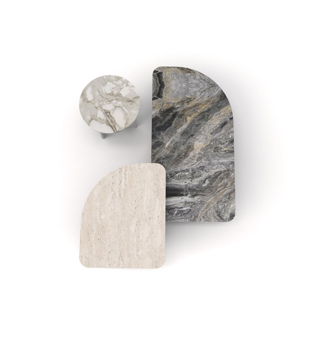 Mixed Stone Marble Coffee Table Tops - Material Sample Display | Stonegems