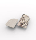 2-Piece Stone Marble Modern Coffee Table Set